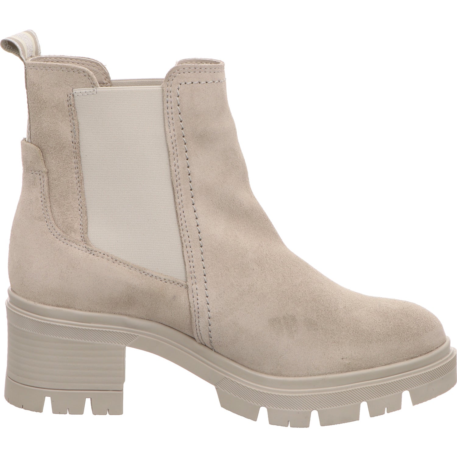 Tamaris Schlupfstiefel Absatz Boots Damen Grau Rauhleder   Bild5