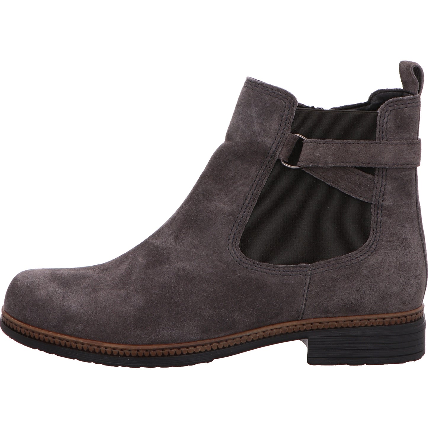 Gabor Schlupfstiefelette Chelsea Boots Grau Damen Rauhleder   Bild2