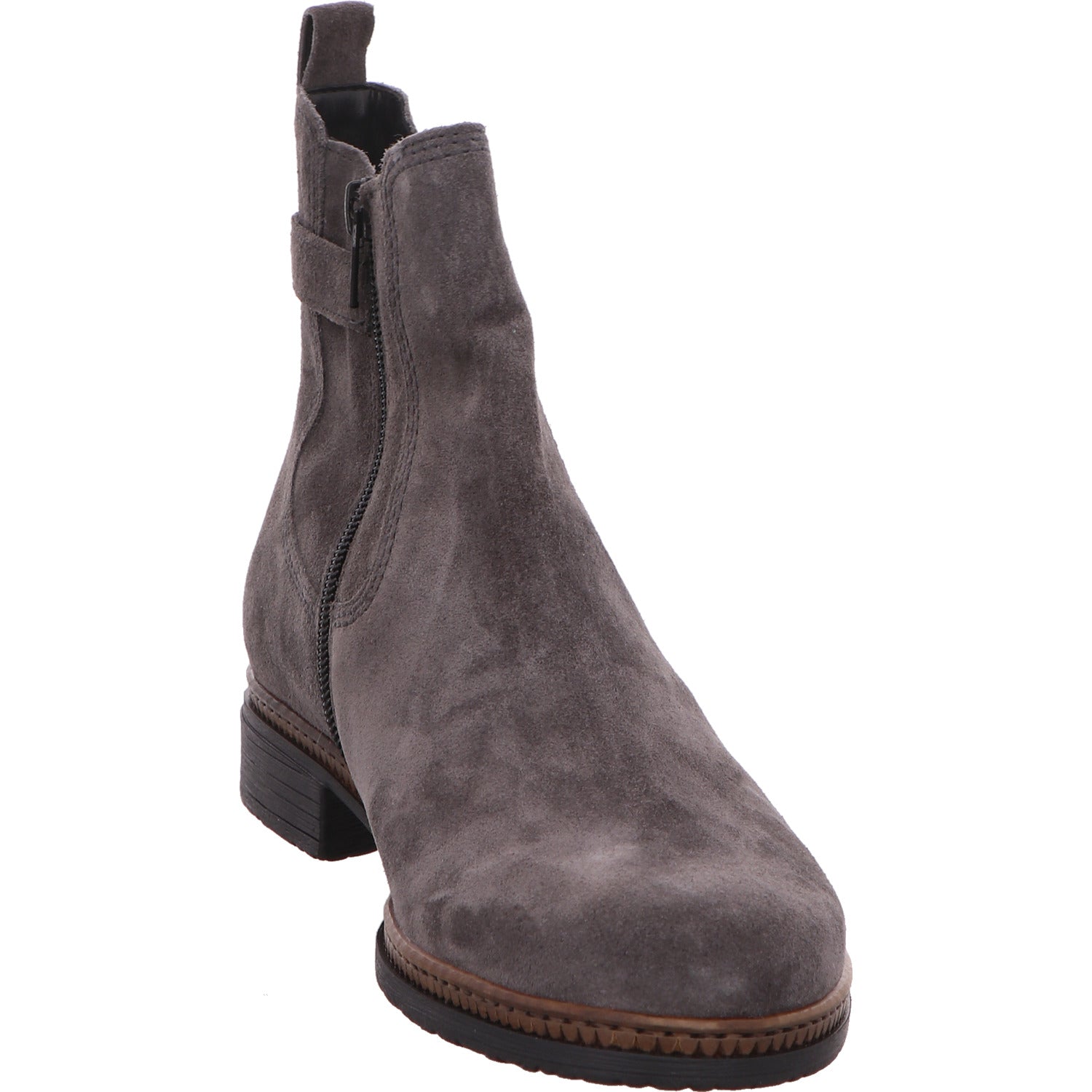 Gabor Schlupfstiefelette Chelsea Boots Grau Damen Rauhleder   Bild6