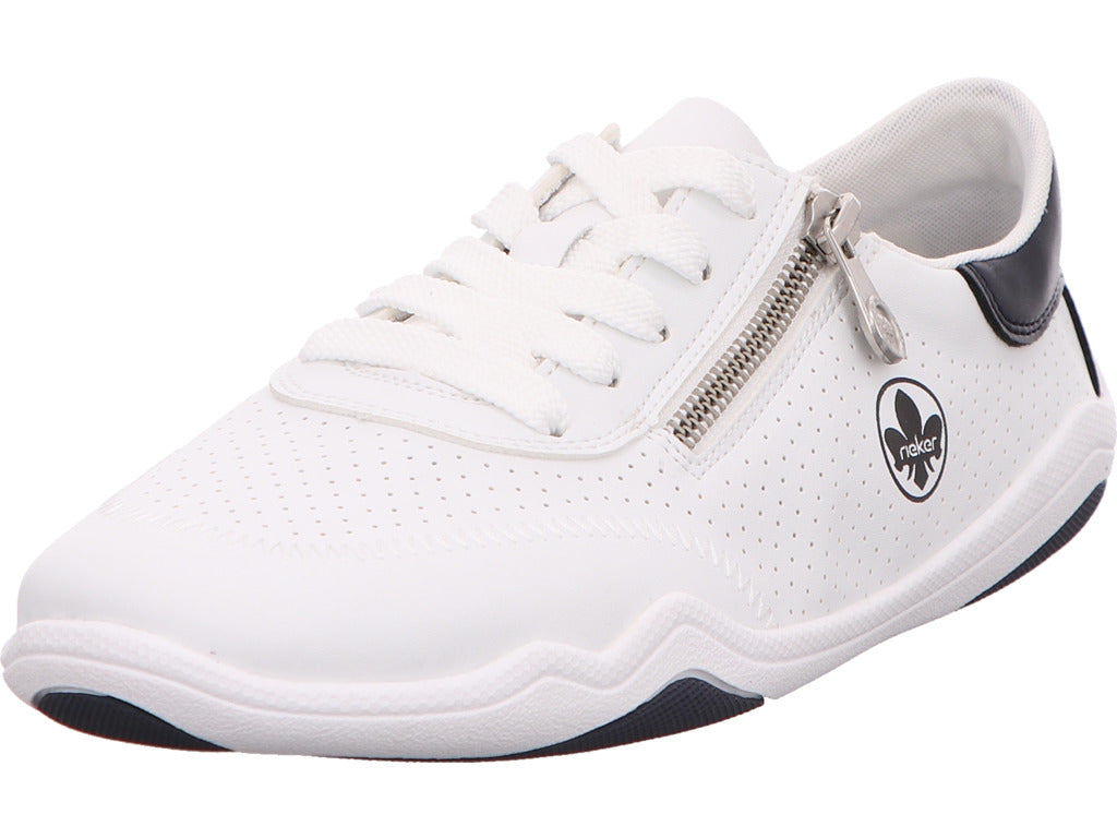 Rieker damessneakers in een wit-meerkleurige combinatie