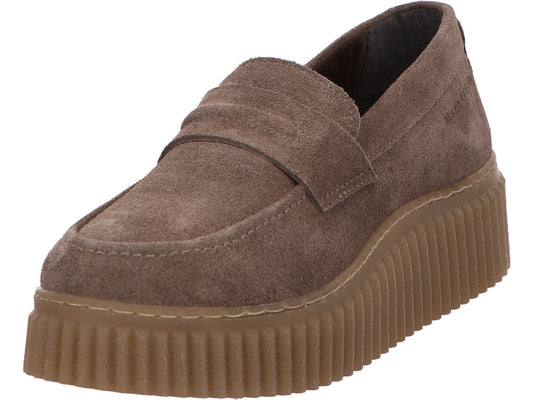 Marc O`Polo Damen Slipper Kara 1B in hellbraun
