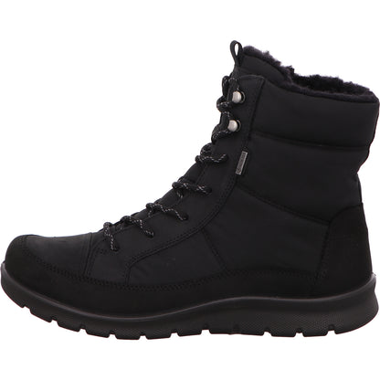 Ecco Schnürstiefel Boots Warmfutter Damen  Leder-Synthetik-kombiniert   Bild2