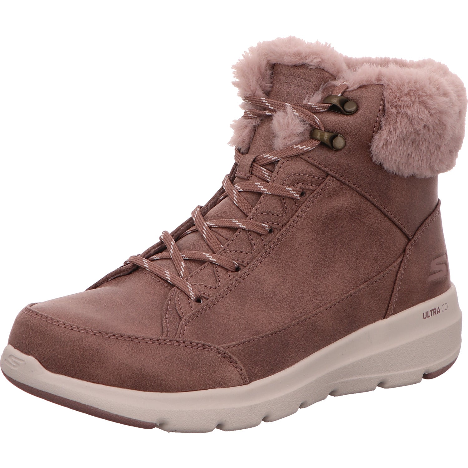 Skechers Schnürstiefel Boot Winter Damen Rosa Synthetik   Bild1