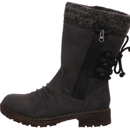 Rieker HWK Damen Stiefel Leder/Synth./Textil-kombiniert    Bild2