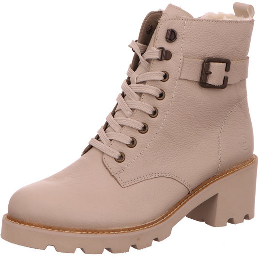 Remonte Schnürstiefel Stiefel Boots Damen Beige Leder   Bild1