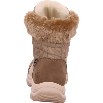 Rieker Schnürstiefel Warmfutter Damen Beige Synthetik   Bild4