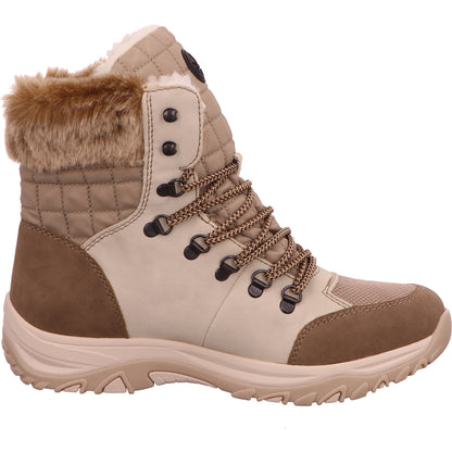 Rieker Schnürstiefel Warmfutter Damen Beige Synthetik   Bild5