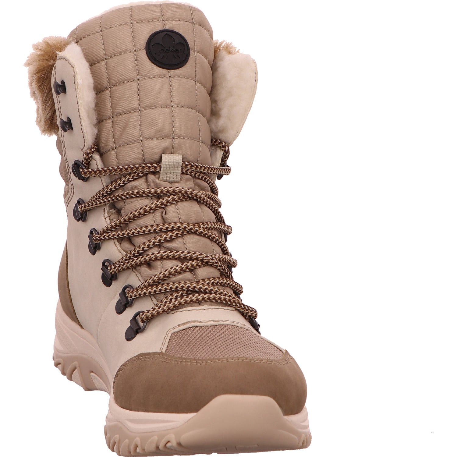 Rieker Schnürstiefel Warmfutter Damen Beige Synthetik   Bild6