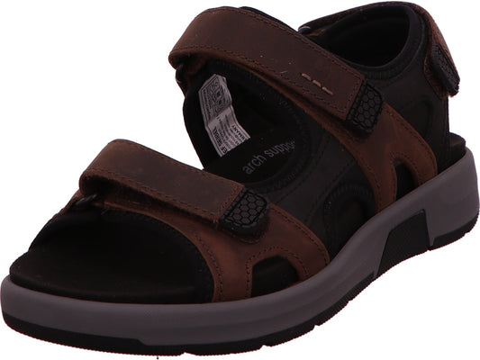 Josef Seibel Herren Sandalette Emeric 06 in braun-bunt-kombiniert