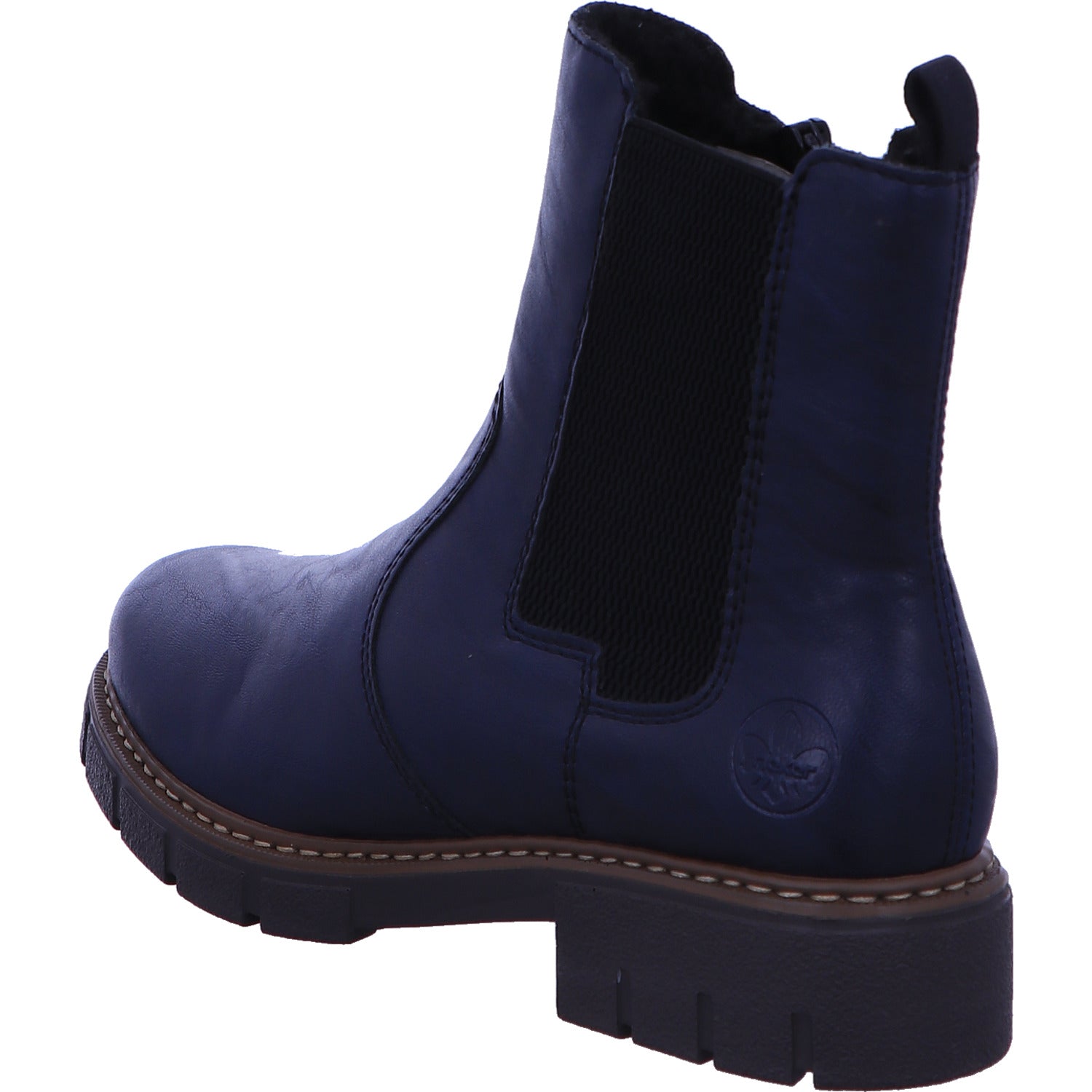 Rieker Schlupfstiefel Stiefel Boots Damen Blau Synthetik   Bild3