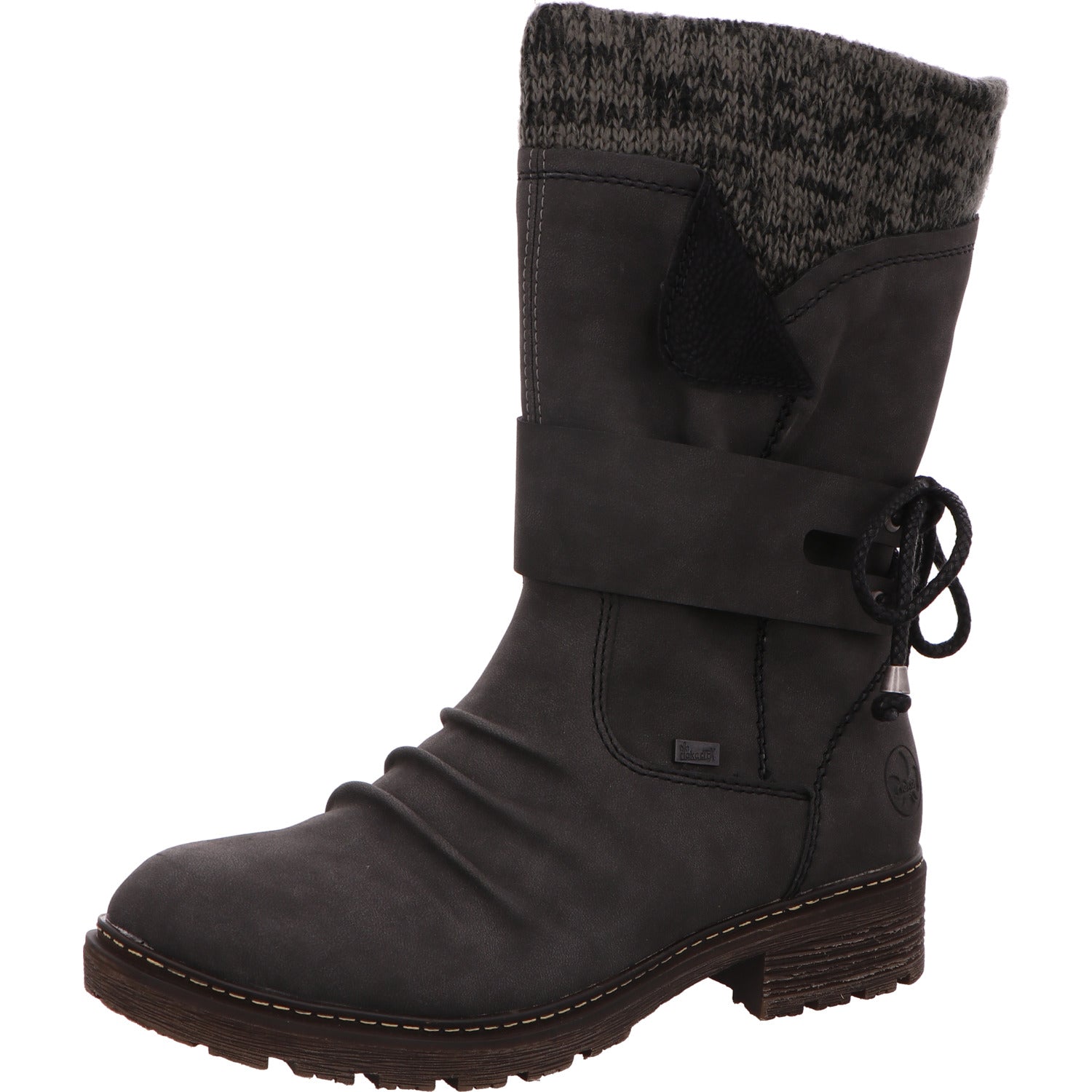 Rieker Schlupfstiefel Warmfutter Damen Grau Synthetik   Bild1