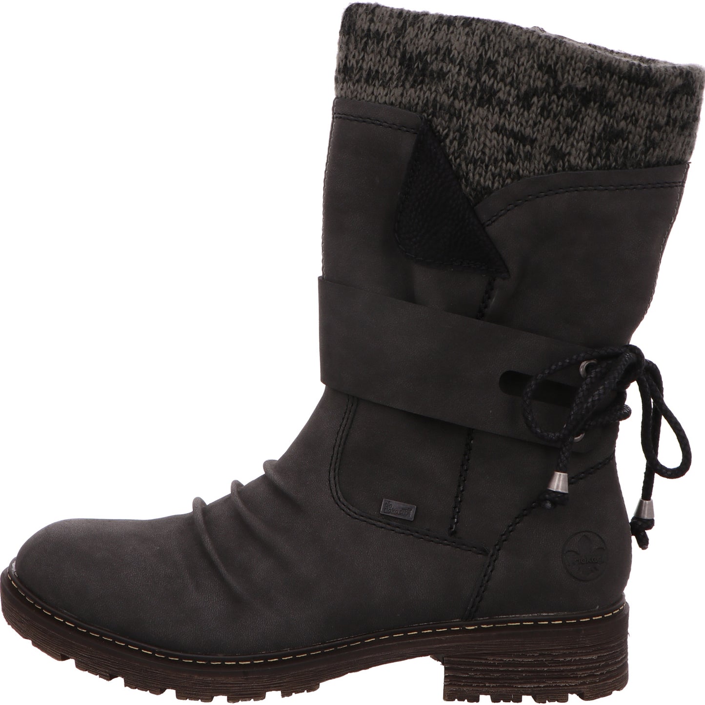 Rieker Schlupfstiefel Warmfutter Damen Grau Synthetik   Bild2