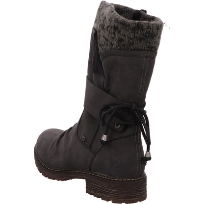 Rieker Schlupfstiefel Warmfutter Damen Grau Synthetik   Bild3