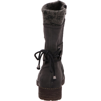 Rieker Schlupfstiefel Warmfutter Damen Grau Synthetik   Bild4