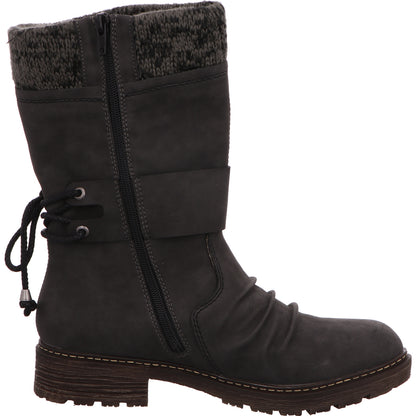 Rieker Schlupfstiefel Warmfutter Damen Grau Synthetik   Bild5