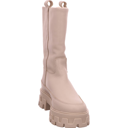 Palpa Trading - Online Shoes Schlupfstiefel Boots Warm Damen Beige Leder   Bild6