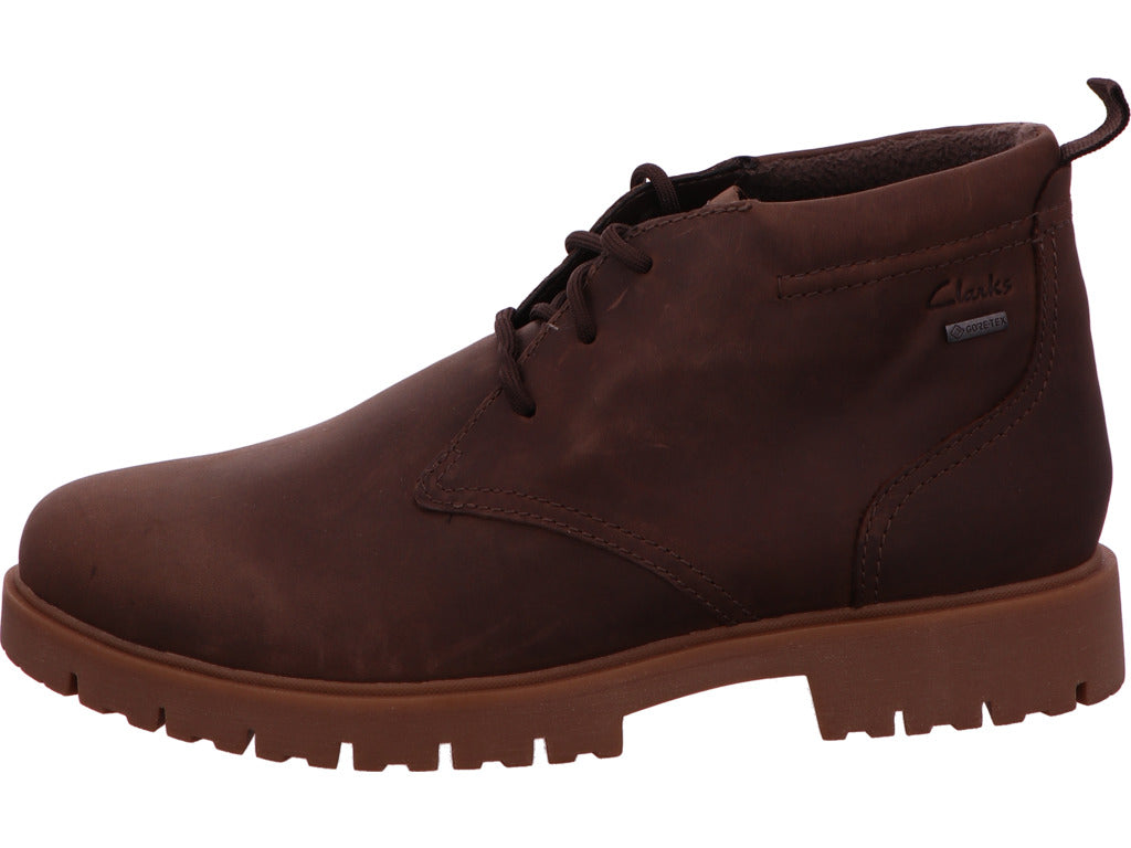 Clarks Herren Stiefel Berhill Midgtx in dunkelbraun