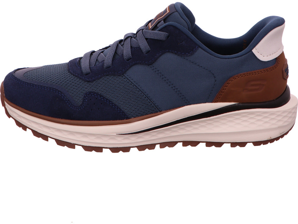 Skechers Herren Slipper Slade Ultra-Mercer in blau-bunt-kombiniert