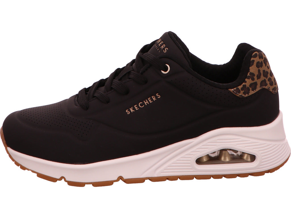 Skechers Damen Sneaker Uno Jungle Nite in schwarz-bunt-kombiniert