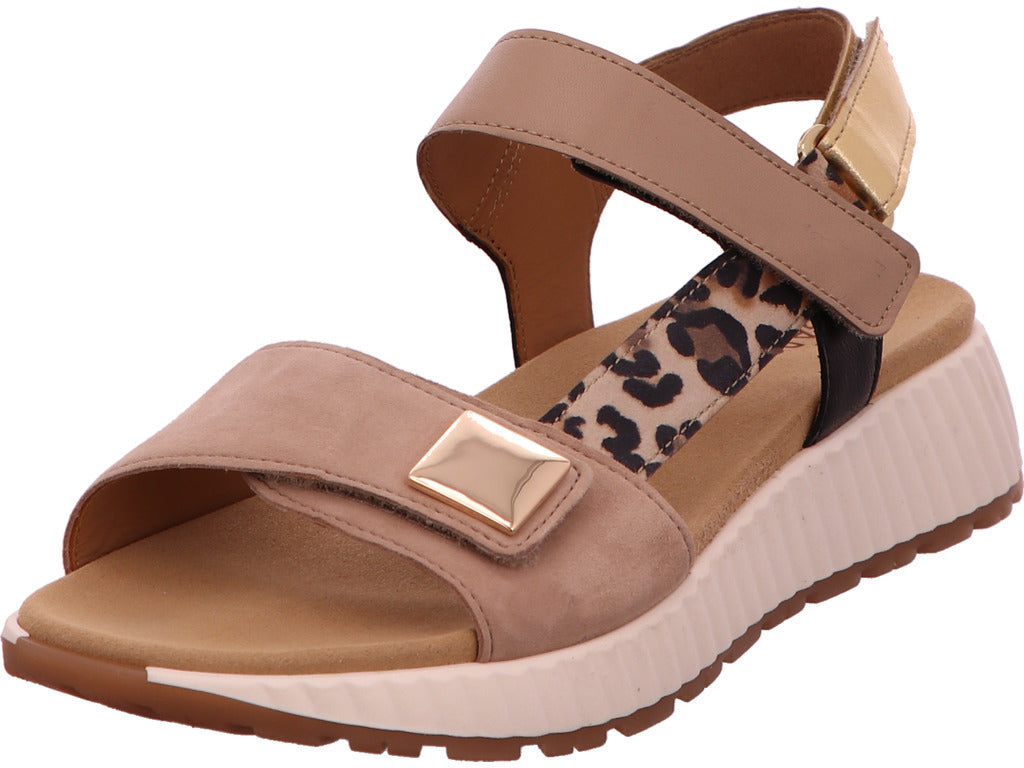 Gabor Damen Sandalette  in beige-bunt-kombiniert
