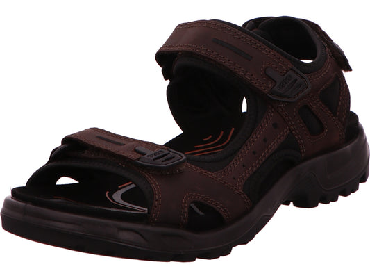 Ecco Offroad Yucatan sandalen voor heren in bruin-combinatie