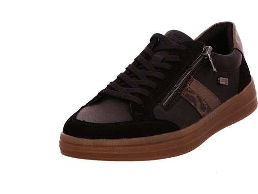 Remonte damessneakers in een combinatie van zwart en meerdere kleuren.