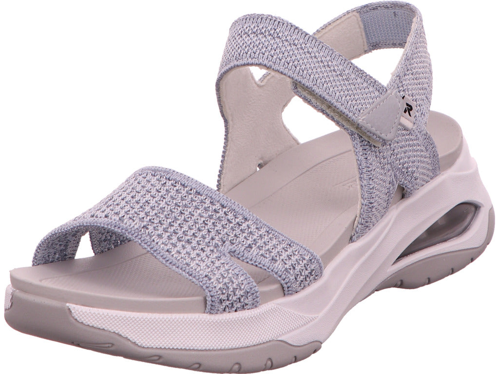 Rieker Damen Sandalette  in blau-kombiniert