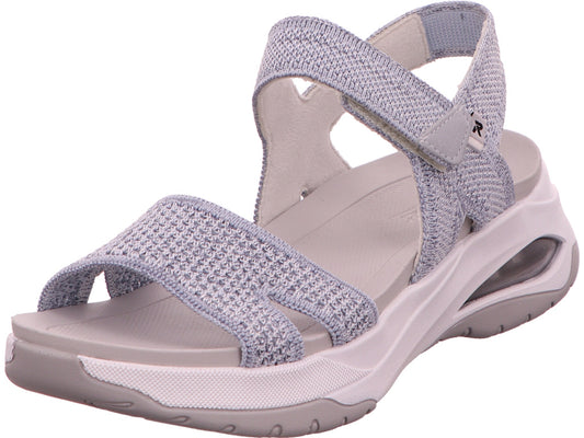 Rieker Damen Sandalette  in blau-kombiniert