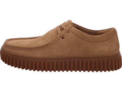 Lage herenschoen van Clarks in donkerbeige