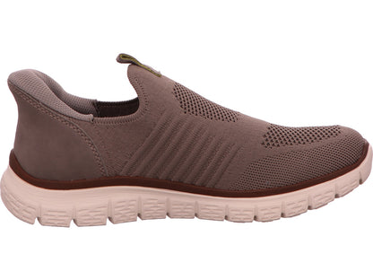Rieker Herren Slipper  in beige-bunt-kombiniert