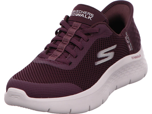 Skechers Damen Slipper Go Walk Flex Grand Entry in dunkelrot