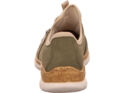 Rieker Damen Sneaker  in grün-bunt-kombiniert