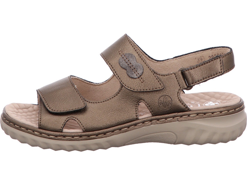Rieker Damen Sandalette  in metallic