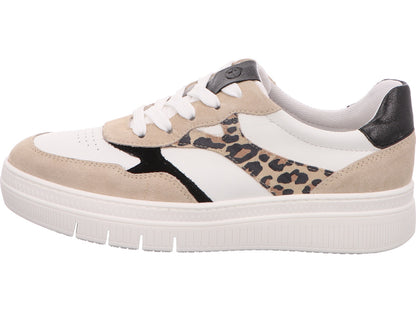 Tamaris Damen Sneaker  in weiß-bunt-kombiniert