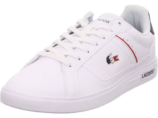 Lacoste herensneakers Europa Pro in een combinatie van wit en meerdere kleuren.