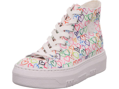 Rieker Damen Stiefel  in weiß-bunt-kombiniert