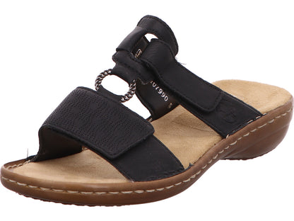 Rieker Damen Pantolette  in schwarz