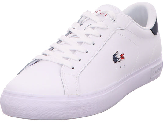 Lacoste Herren Sneaker Powercourt in weiß-bunt-kombiniert