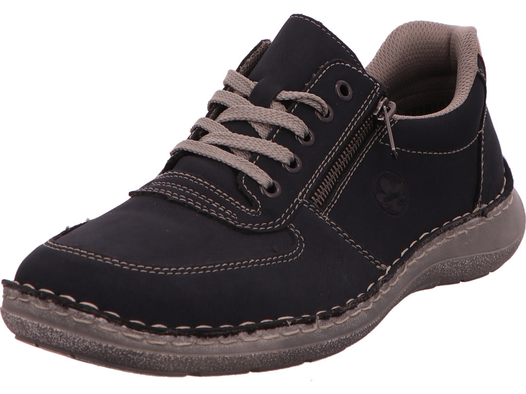 Rieker Herren Halbschuh  in blau-bunt-kombiniert