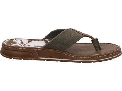 Rieker Herren Pantolette  in grün-bunt-kombiniert