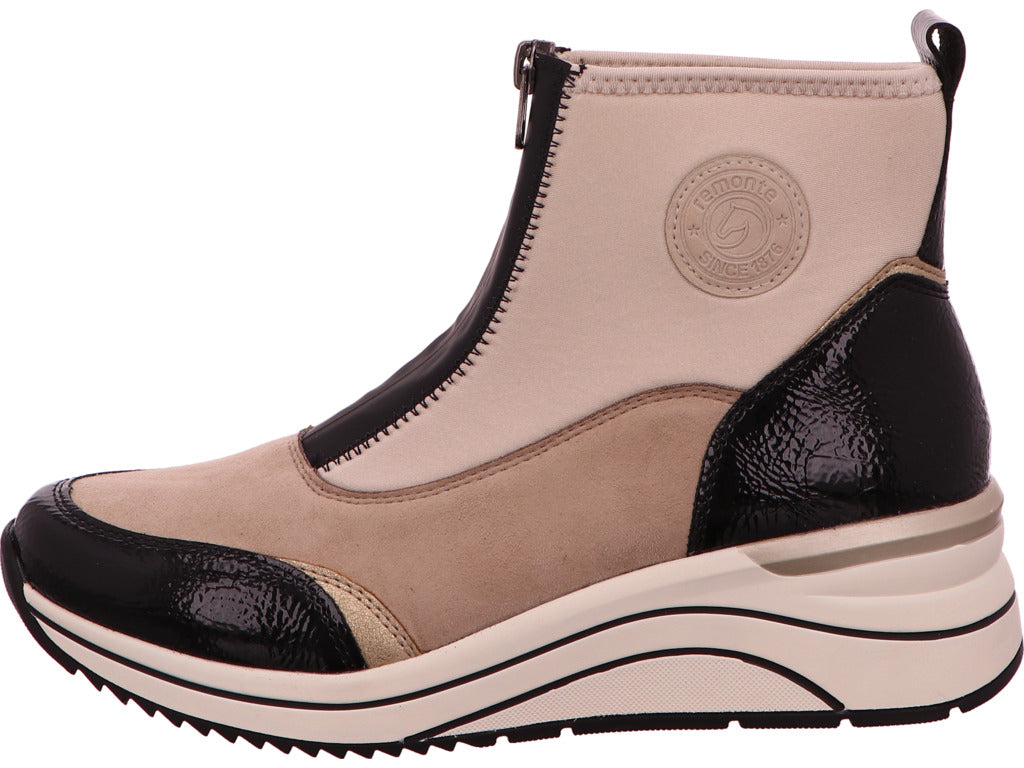 Remonte Damen Stiefel  in beige-bunt-kombiniert