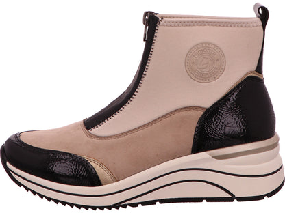 Remonte Damen Stiefel  in beige-bunt-kombiniert