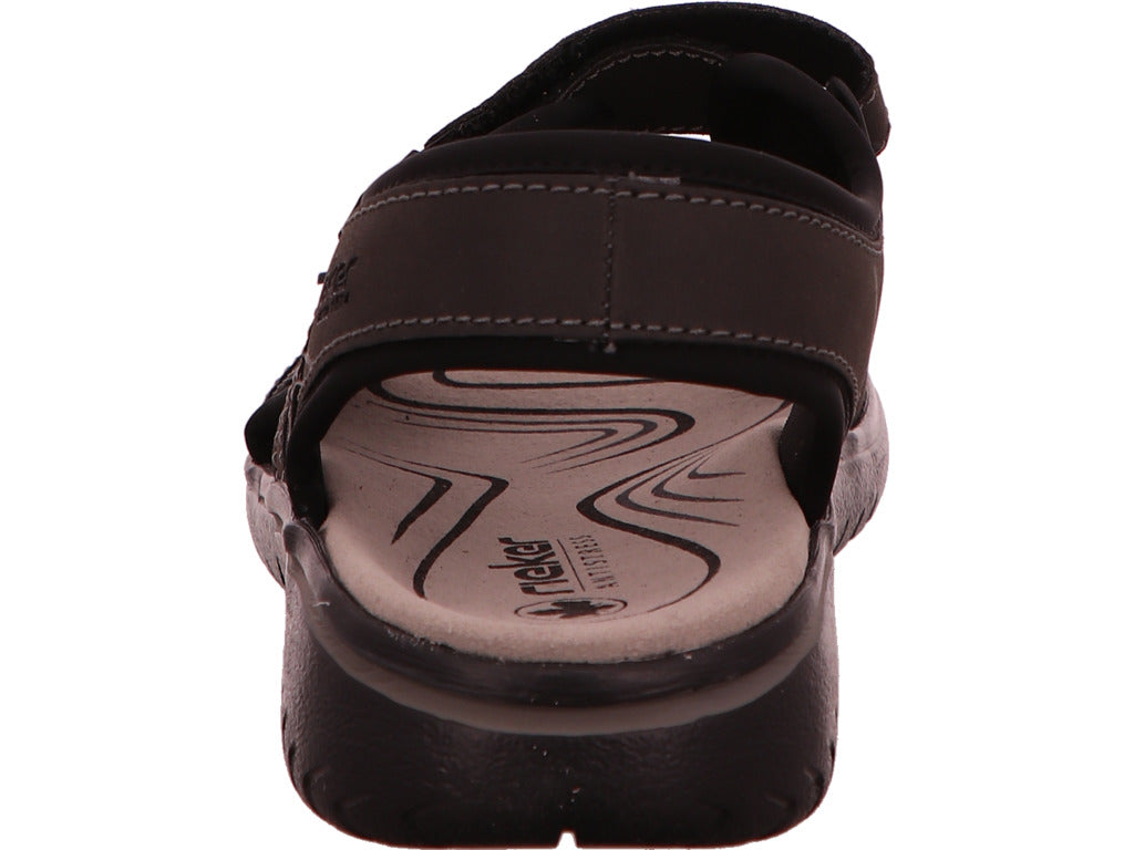 Rieker Herren Sandalette  in schwarz