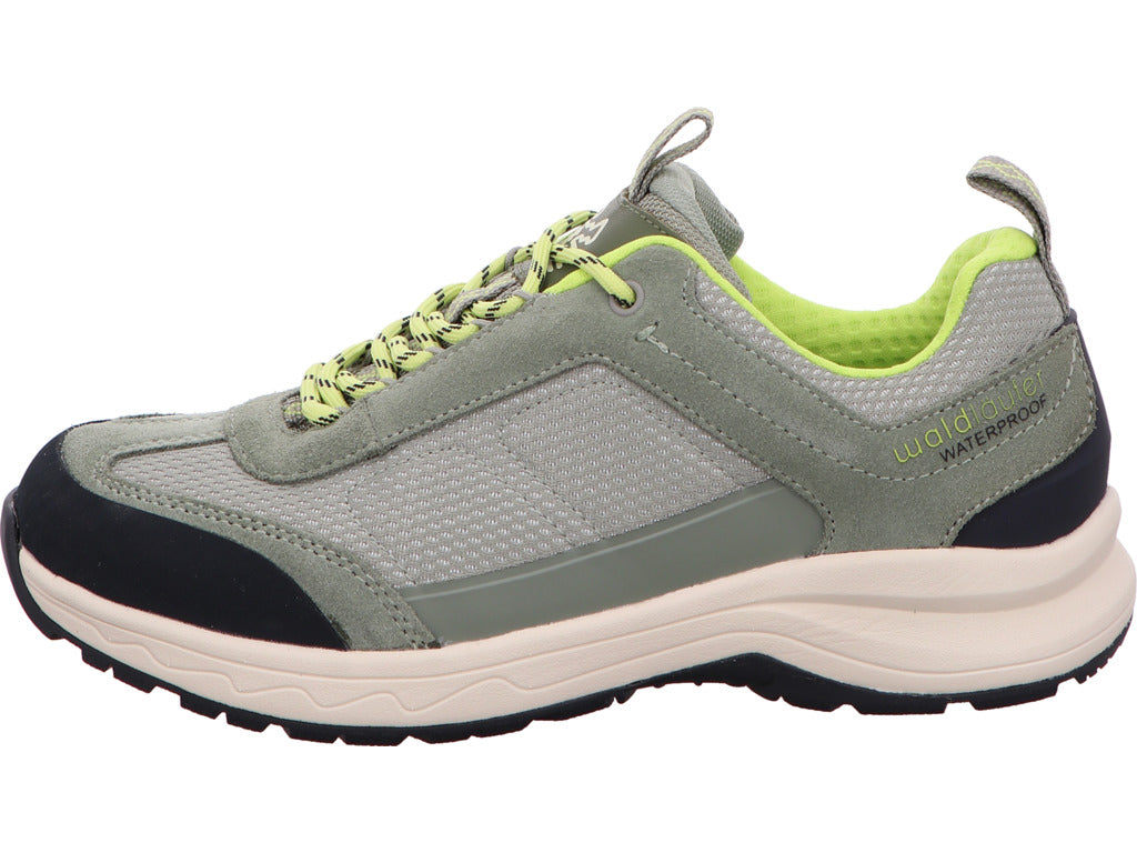 Waldläufer Damen Schnürschuh H-Freya in grau-bunt-kombiniert