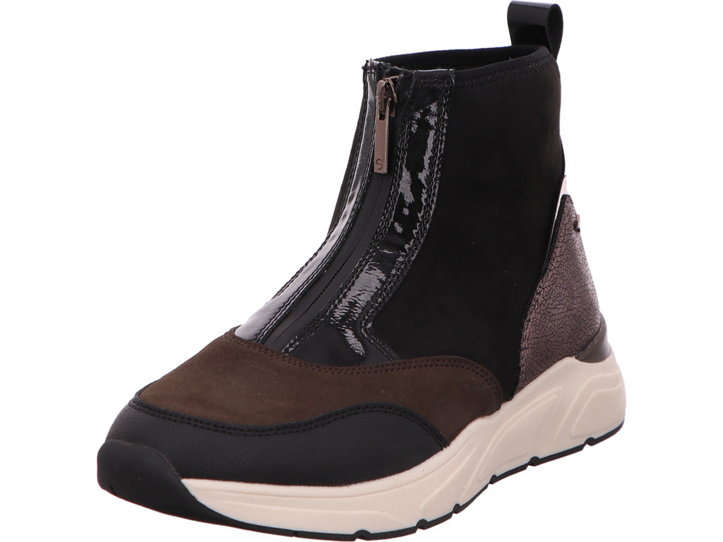Tamaris Damen Stiefel  in schwarz-bunt-kombiniert