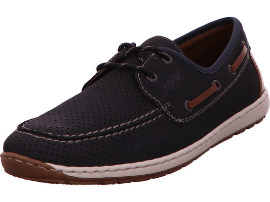 Rieker Herren Halbschuh  in blau-bunt-kombiniert