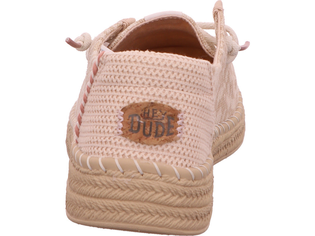 Hey Dude Damen Slipper Wendy Espadrille Retro Palm in beige-kombiniert