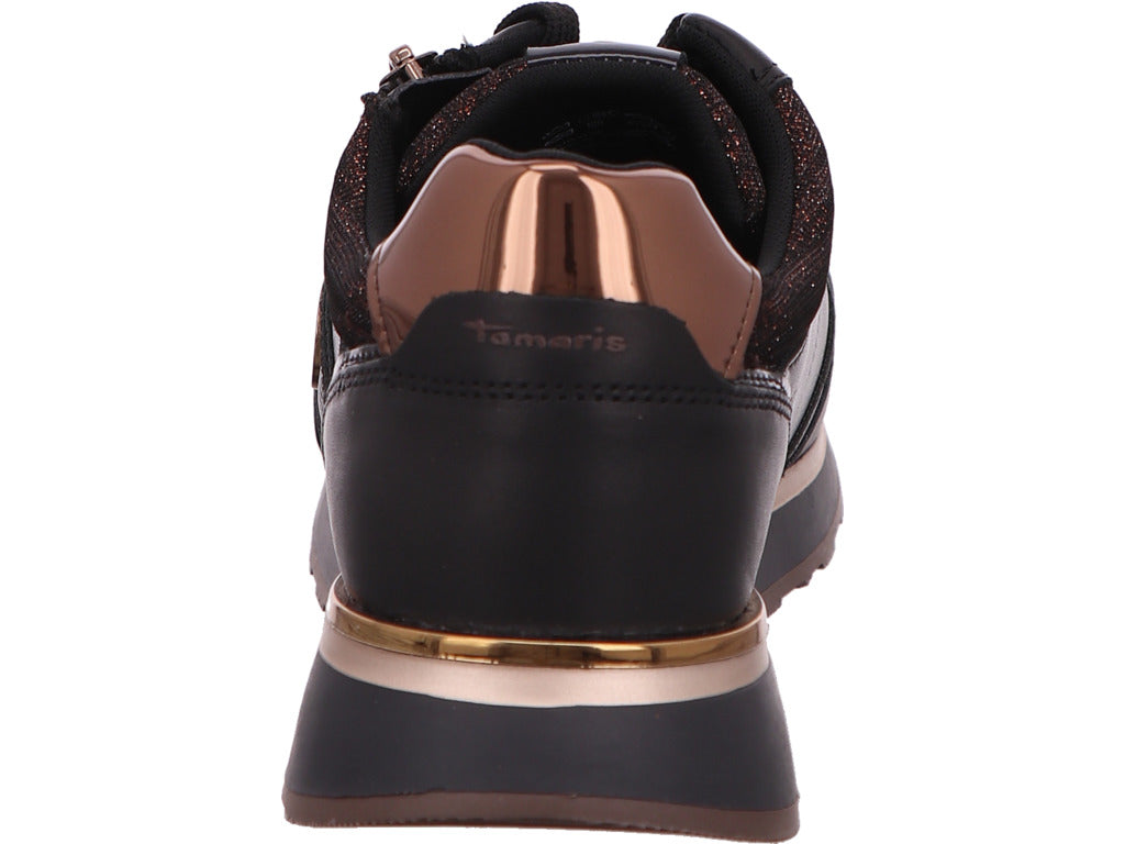 Tamaris Damen Sneaker  in schwarz-bunt-kombiniert