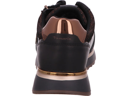 Tamaris Damen Sneaker  in schwarz-bunt-kombiniert