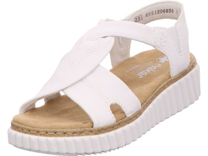 Rieker Damen Sandalette  in weiß